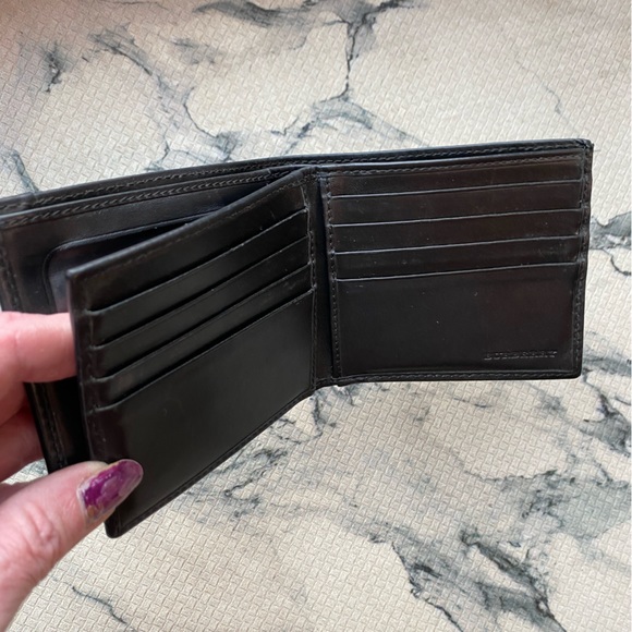 BURBERRY Upscale Mega Check Bifold Wallet🔥Extra storage🔥PVC/Leather🇮🇹made!⭐️ - Picture 15 of 17